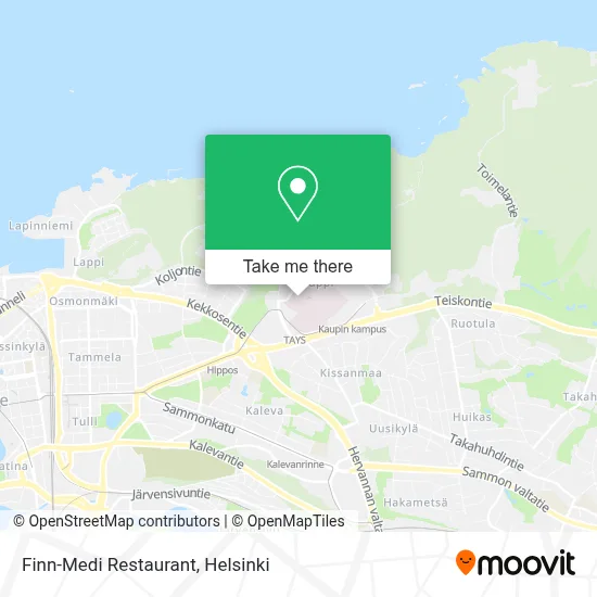 Finn-Medi Restaurant map