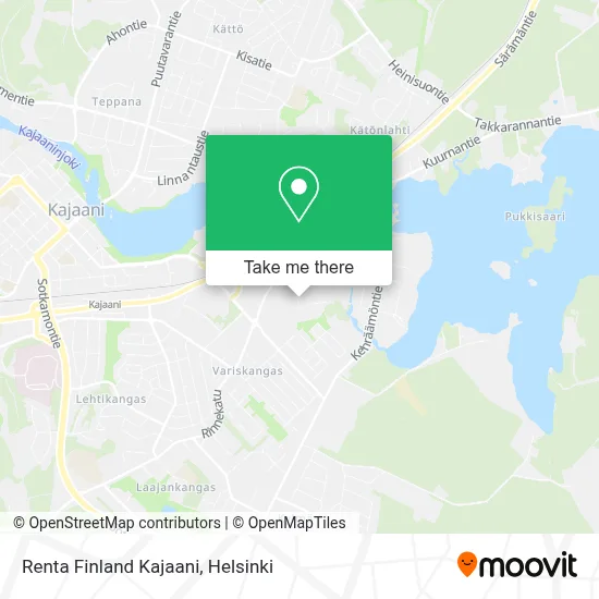 Renta Finland Kajaani map