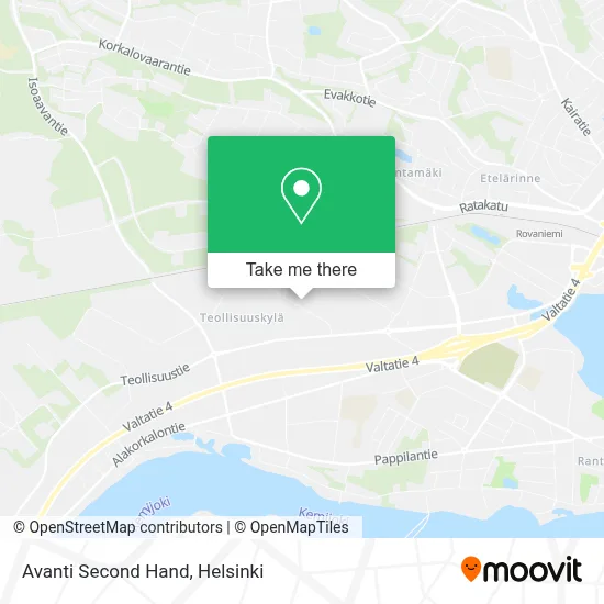 Avanti Second Hand map