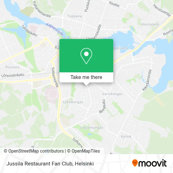 Jussila Restaurant Fan Club map