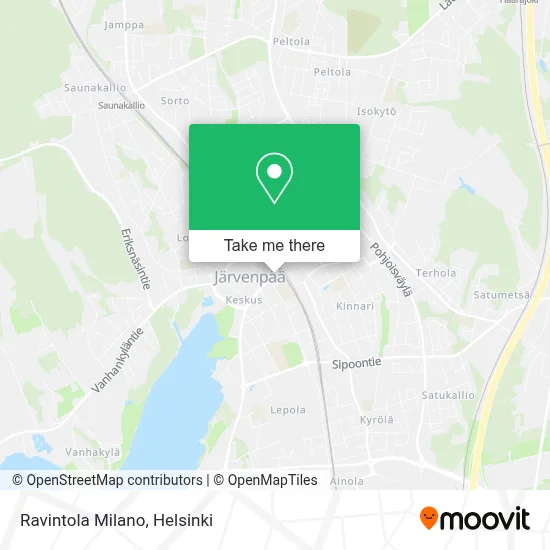 Ravintola Milano map