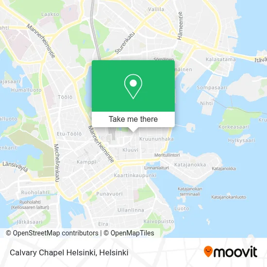 Calvary Chapel Helsinki map