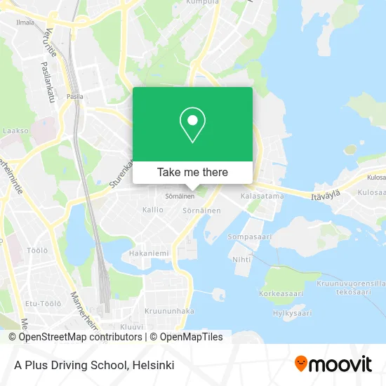 A Plus Driving School map
