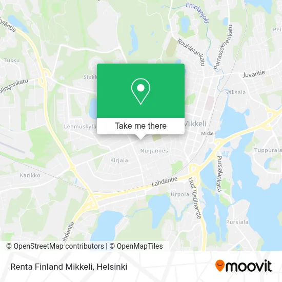 Renta Finland Mikkeli map