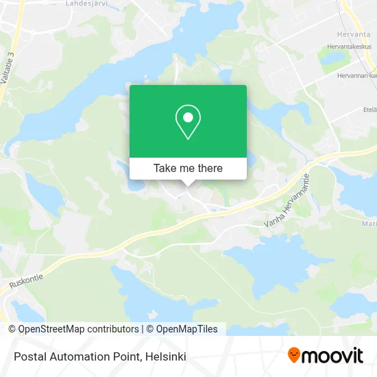 Postal Automation Point map
