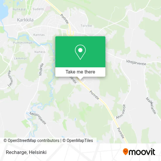 Recharge map