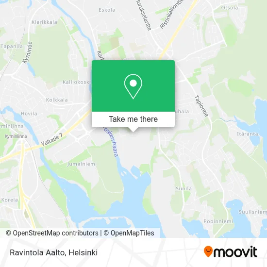 Ravintola Aalto map