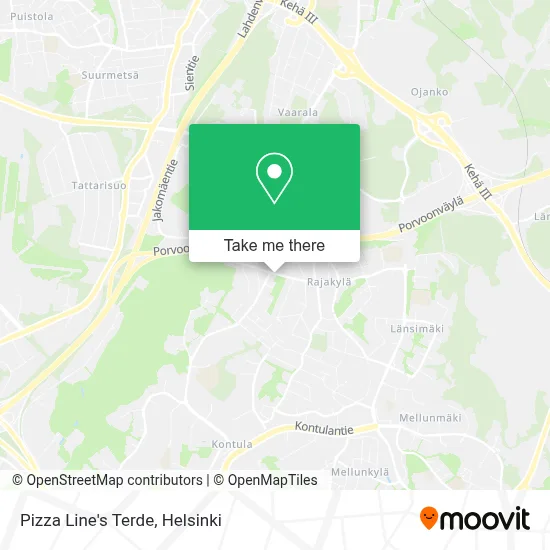 Pizza Line's Terde map