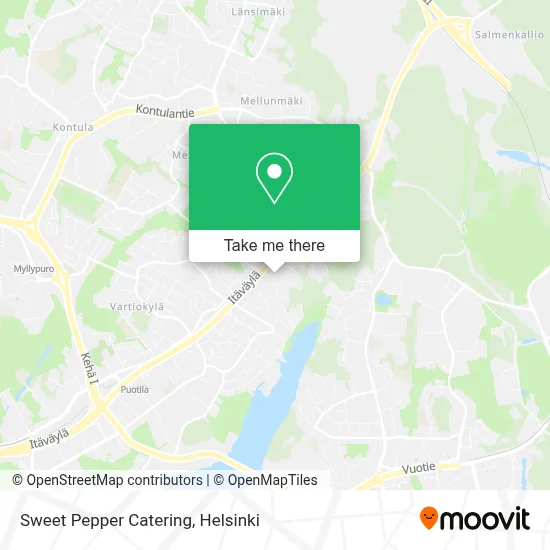 Sweet Pepper Catering map
