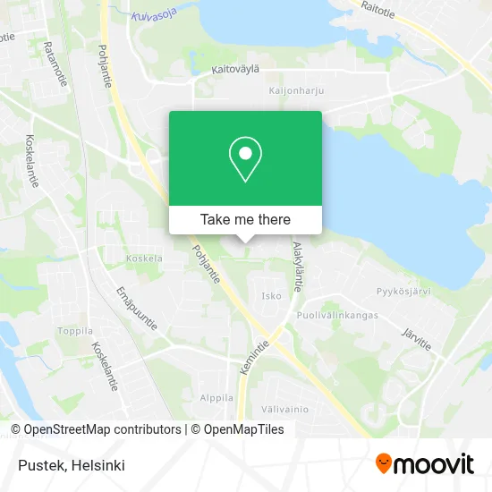 Pustek map