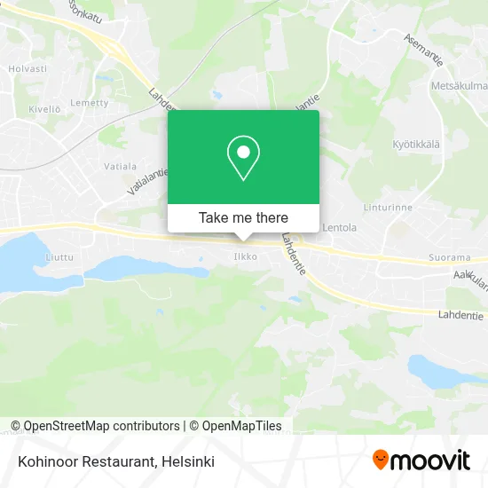 Kohinoor Restaurant map