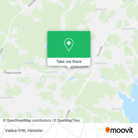 Vakka-Yrtti map