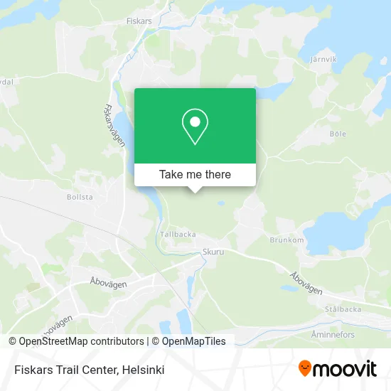 Fiskars Trail Center map