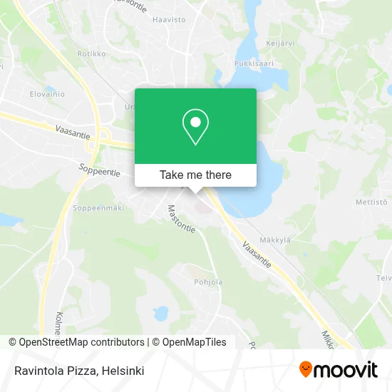 Ravintola Pizza map