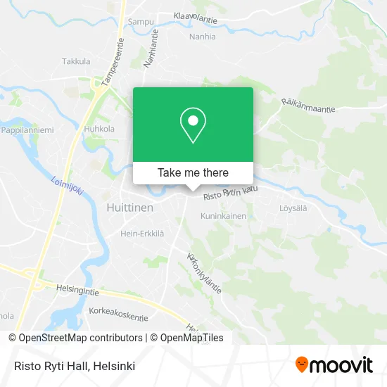 Risto Ryti Hall map