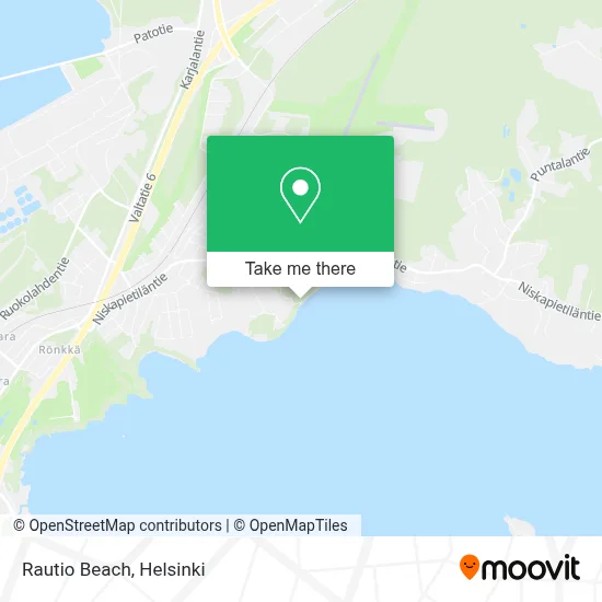 Rautio Beach map