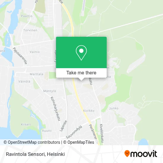 Ravintola Sensori map