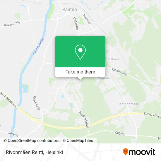 Rivonmäen Reitti map