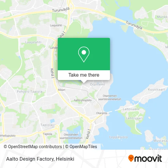Aalto Design Factory map