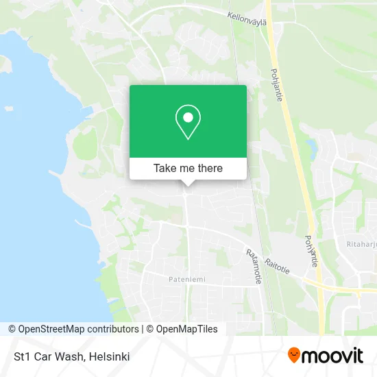 St1 Car Wash map
