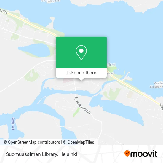 Suomussalmen Library map