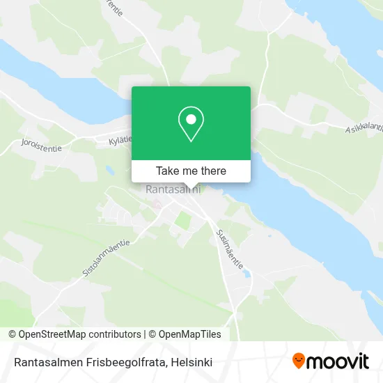Rantasalmen Frisbeegolfrata map