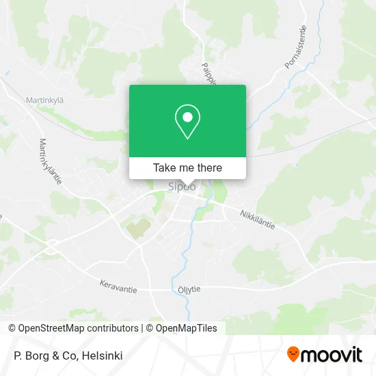 P. Borg & Co map
