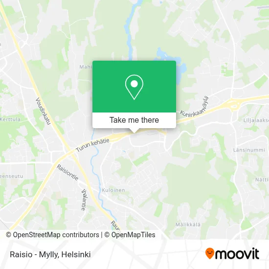 Raisio - Mylly map