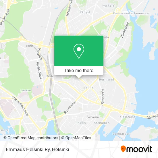 Emmaus Helsinki Ry map