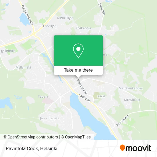 Ravintola Cook map