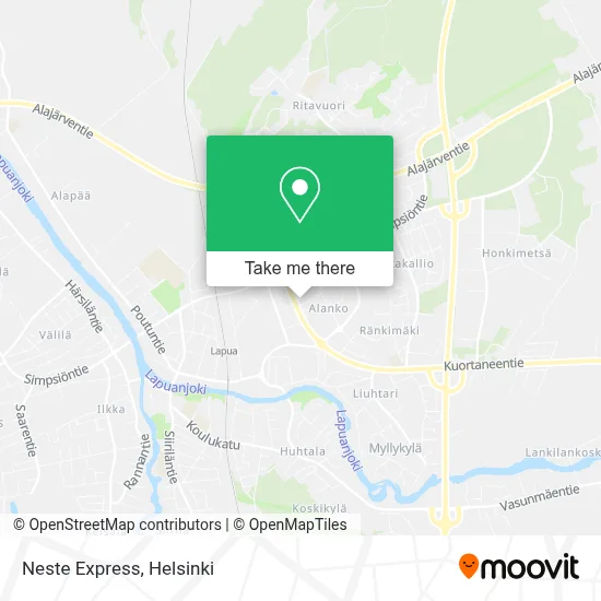Neste Express map