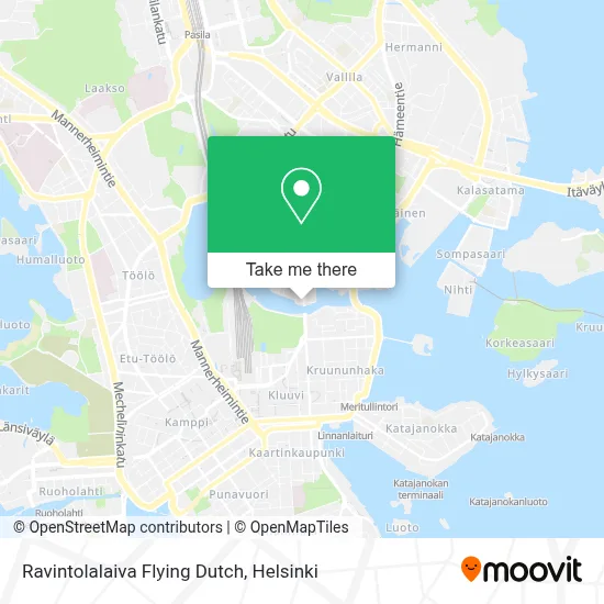 Ravintolalaiva Flying Dutch map
