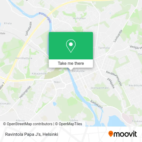 Ravintola Papa J's map