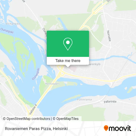 Rovaniemen Paras Pizza map