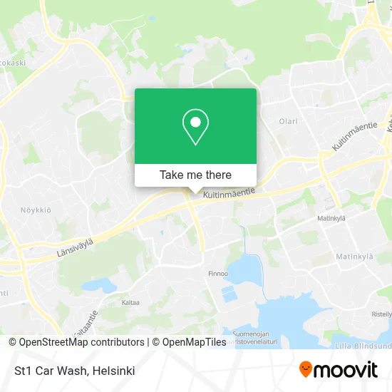 St1 Car Wash map