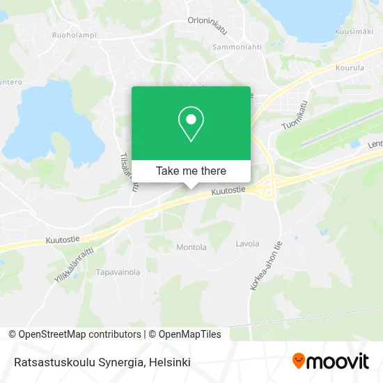 Ratsastuskoulu Synergia map