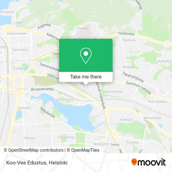 Koo-Vee Edustus map