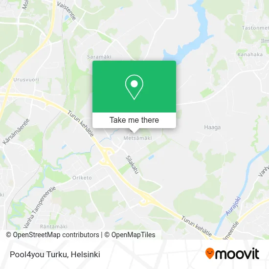 Pool4you Turku map