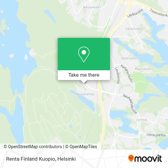 Renta Finland Kuopio map