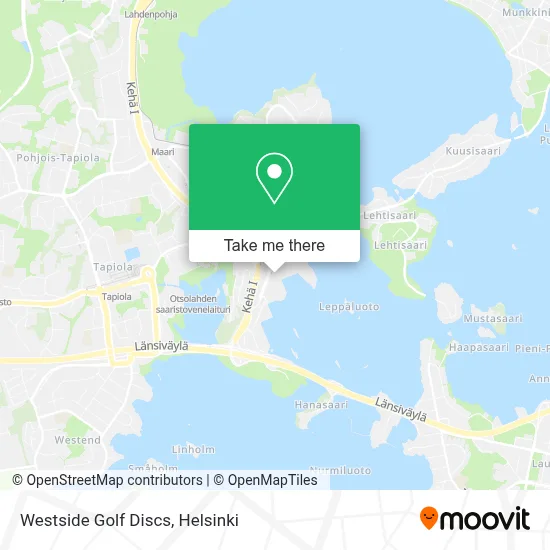 Westside Golf Discs map