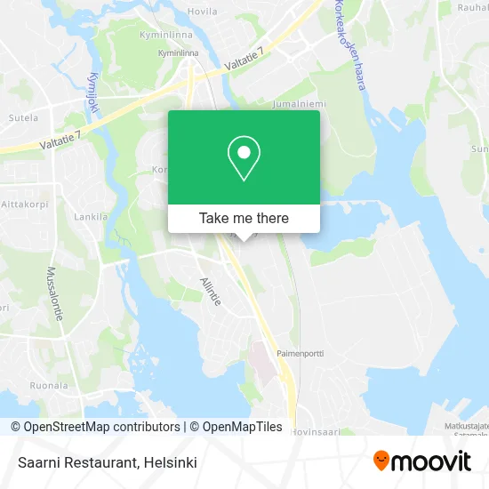 Saarni Restaurant map