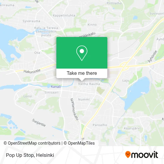 Pop Up Stop map