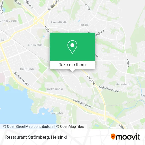 Restaurant Strömberg map