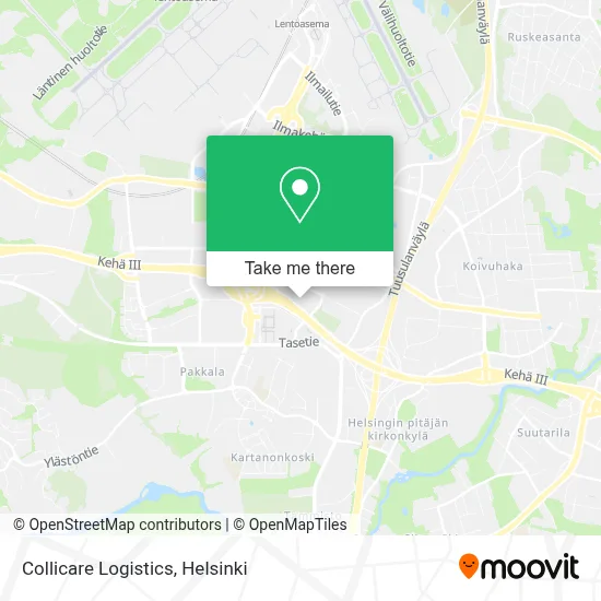 Collicare Logistics map