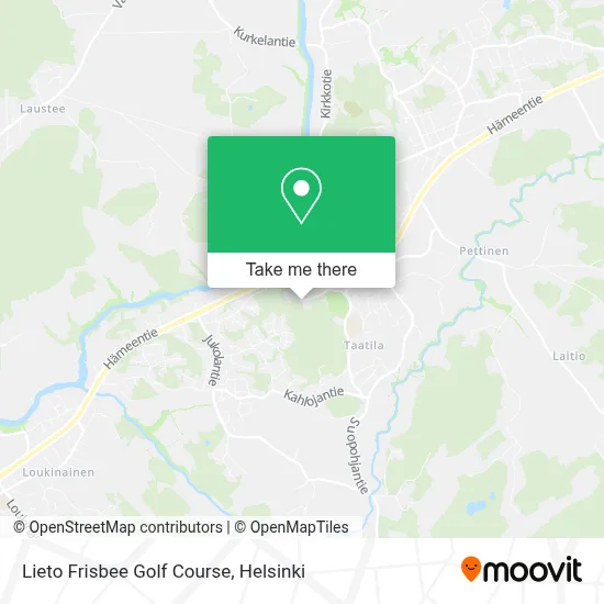 Lieto Frisbee Golf Course map