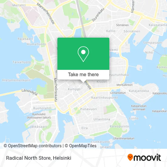 Radical North Store map