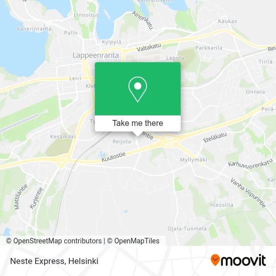 Neste Express map