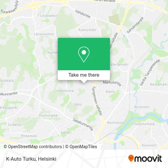 K-Auto Turku map