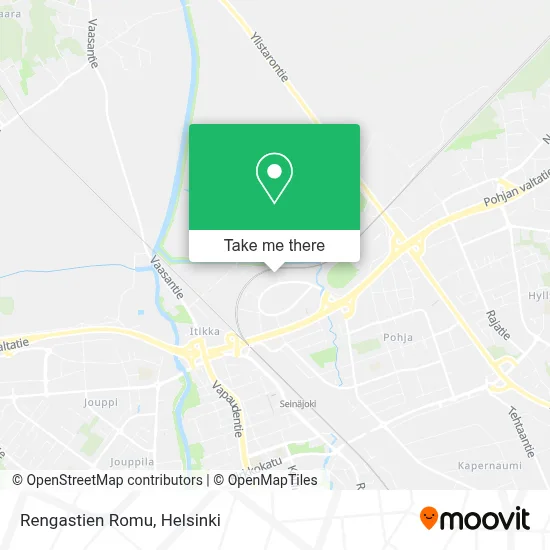 Rengastien Romu map