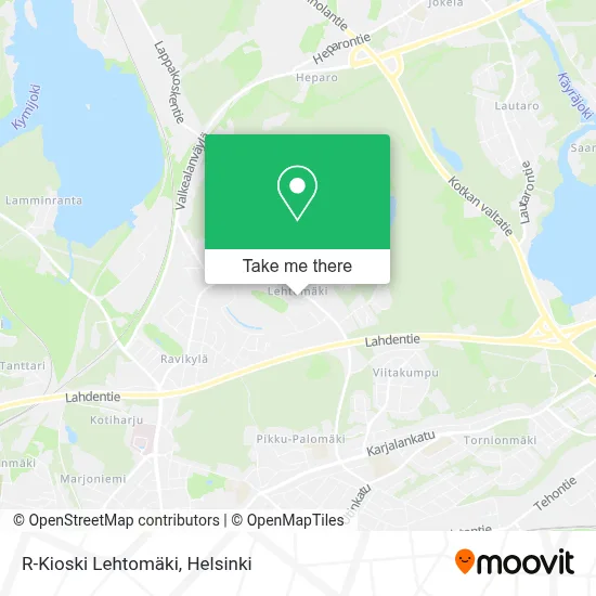 R-Kioski Lehtomäki map